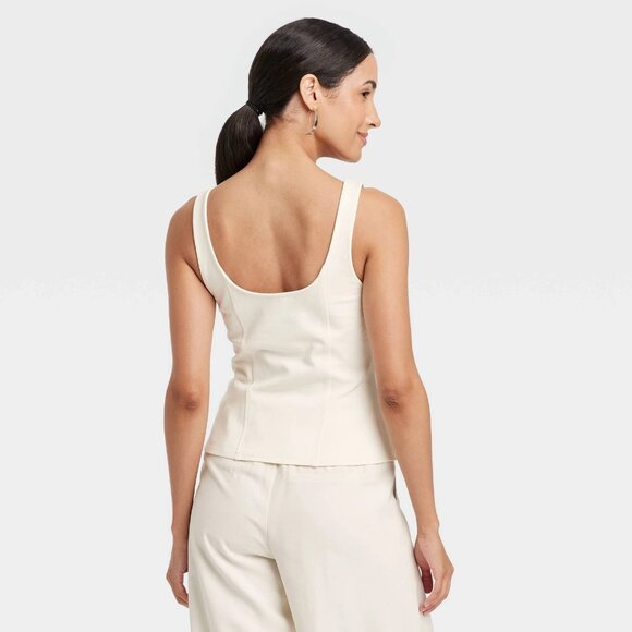 a new day Cream Tank Top - Picture 6 of 6